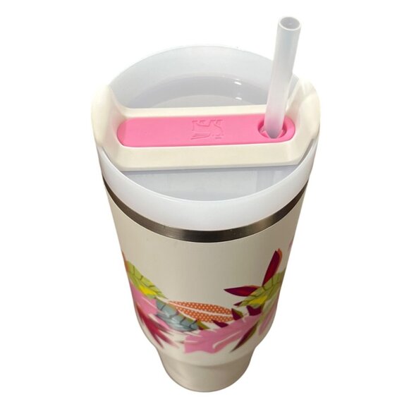 Stanley The Mothers Day Quencher 30oz Tumbler Floral White Pink - Picture 3 of 5